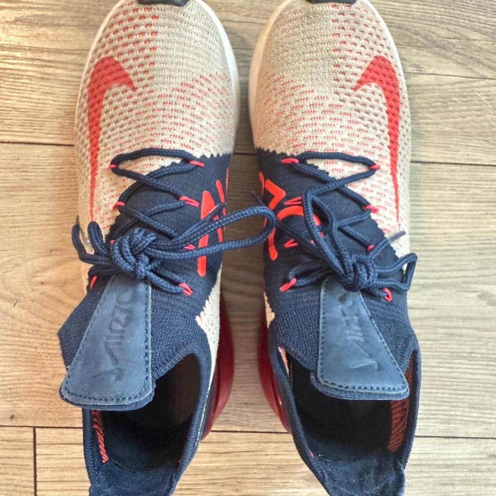 Nike FLYKNIT Red and Blue Sneakers